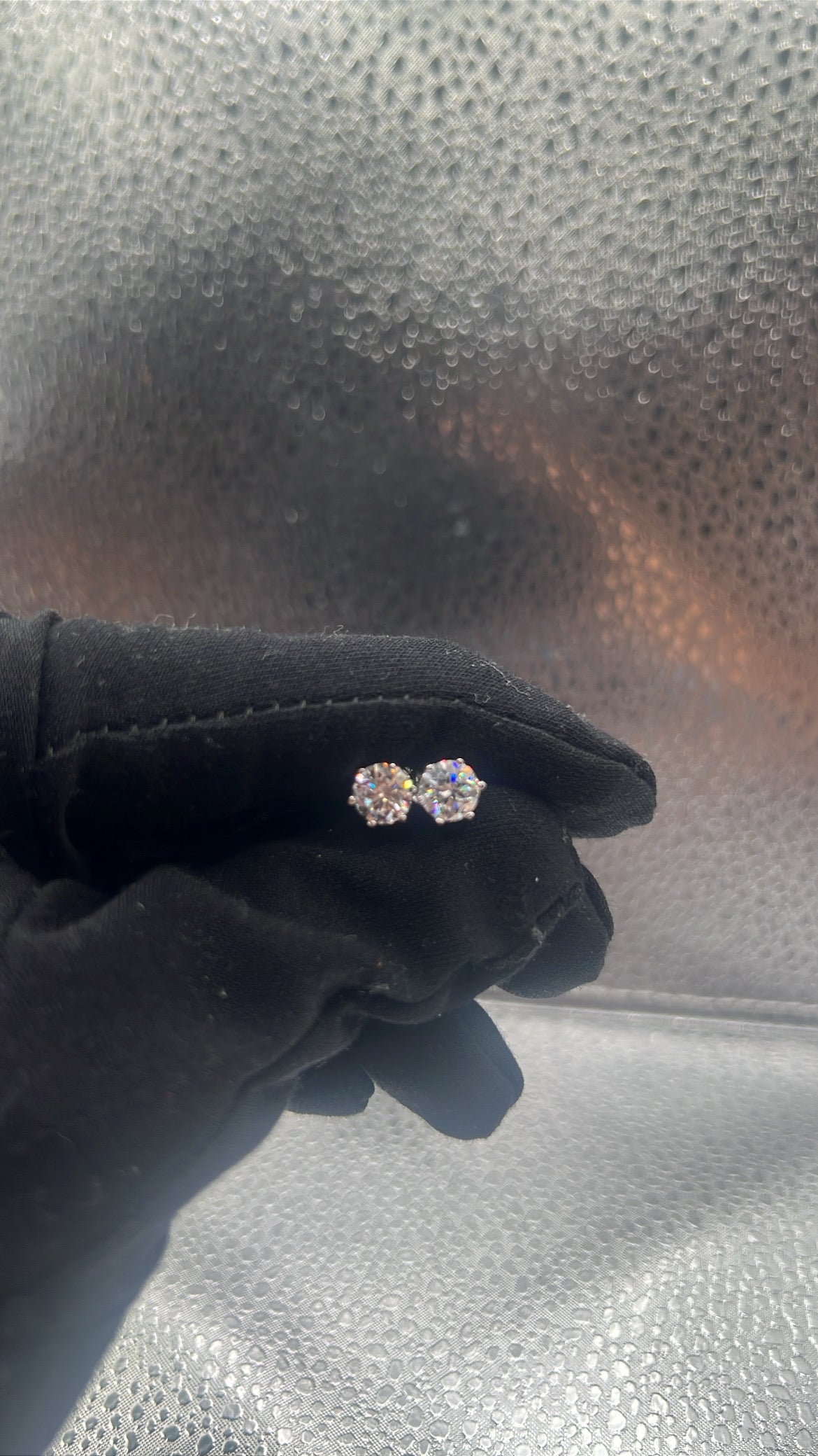 5mm Moissanite Stud Earrings 925 Silver D Color VVS GRA Certified